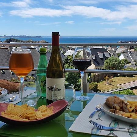 Appartement Bretagne Vue Mer Exceptionnelle Sur Les Hauts D'Erquy Au Calme ! Et Au Pied Du Gr34 エクステリア 写真