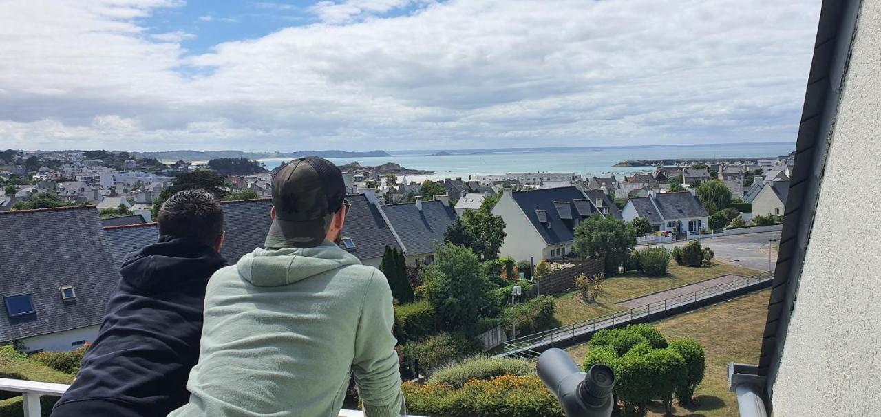 Appartement Bretagne Vue Mer Exceptionnelle Sur Les Hauts D'Erquy Au Calme ! Et Au Pied Du Gr34 エクステリア 写真