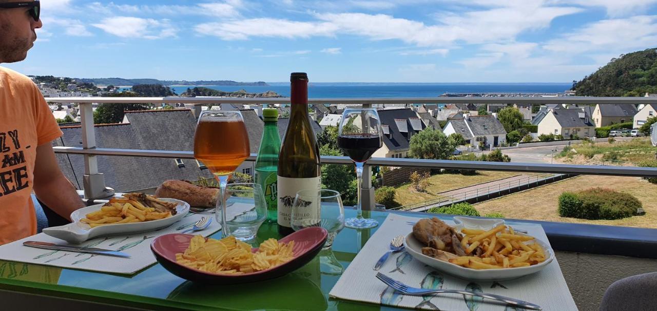 Appartement Bretagne Vue Mer Exceptionnelle Sur Les Hauts D'Erquy Au Calme ! Et Au Pied Du Gr34 エクステリア 写真